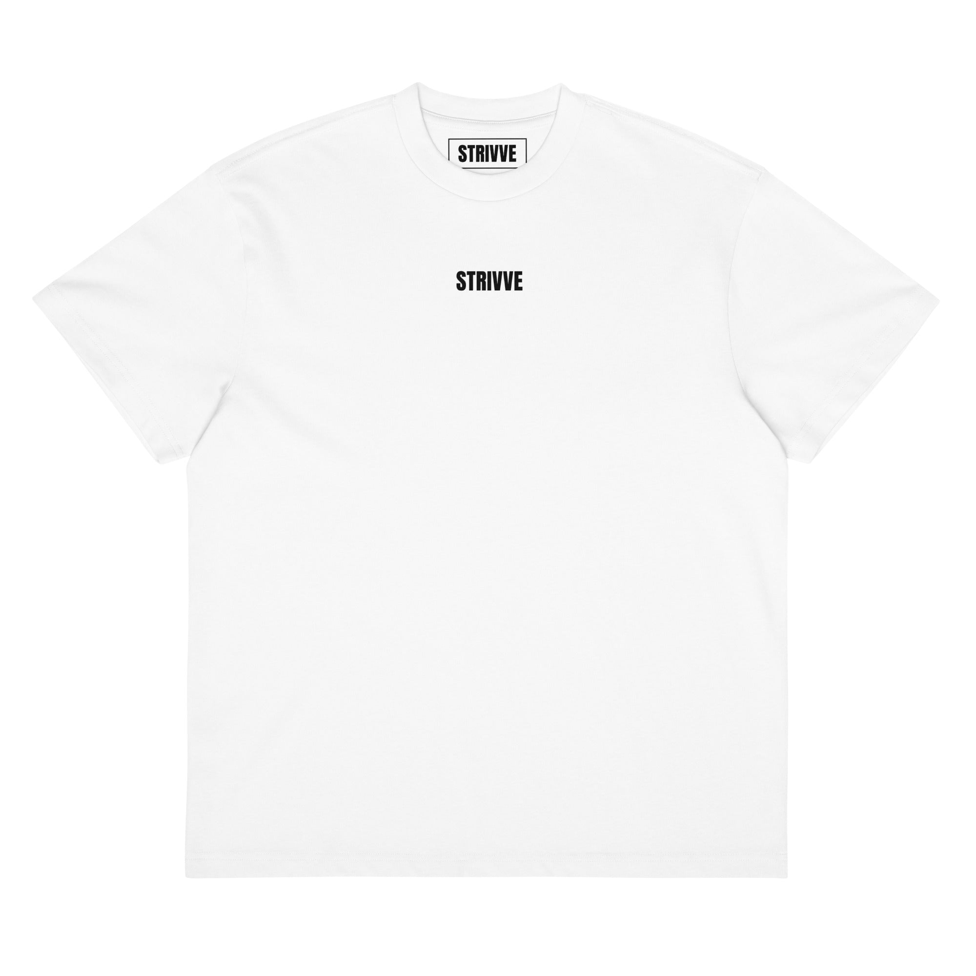 Oversized Strivve Athletics Outline Box Tee – Blue Logo