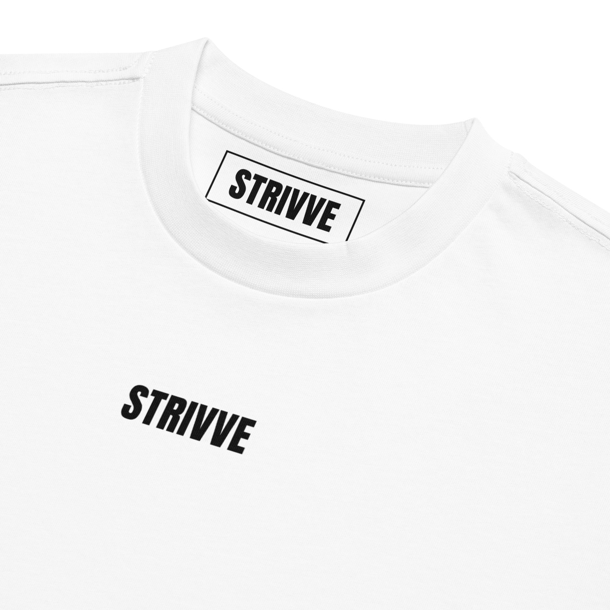 Oversized Strivve Athletics Outline Box Tee – Blue Logo